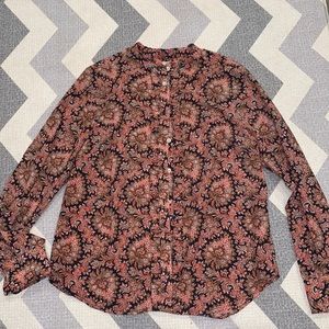 Jcrew Paisley blouse